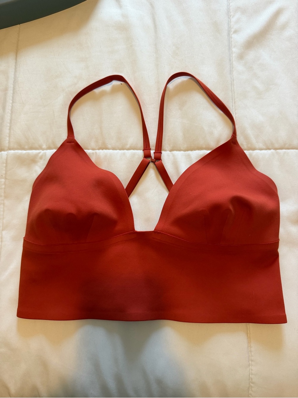 Free People Seamless Longline Bralette with Strappy Back